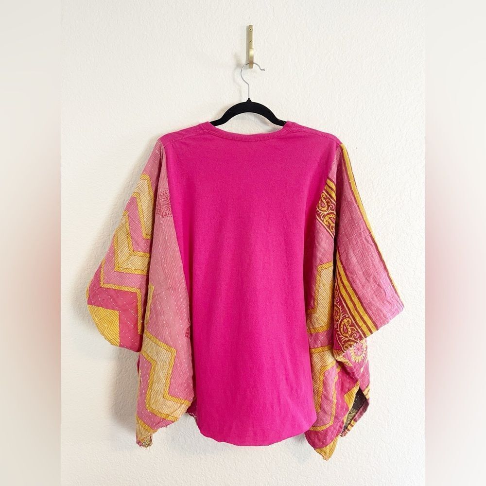 Kantha Kimono Up cycled Bob Marley T-shirt one of a kind - Picture 7 of 7